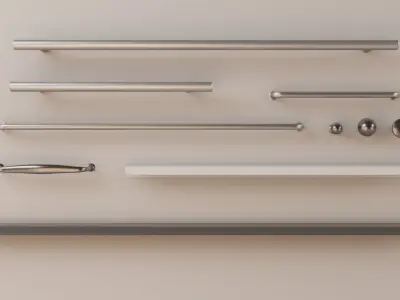 Ikea Handles and Knobs pack1 3D model