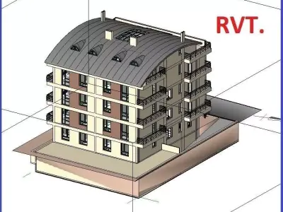House Design  Apartment Detail Revit Model 3D model