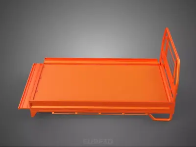 UTE HEADBOARD TAILGATE DROP SIDE LOAD BED BODY PICKUP TRUCK DOOR 3D model