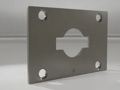 Cover strip for door lock 3D model
