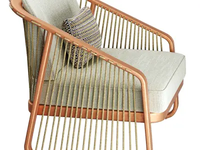 Garden armchair 2 3D model