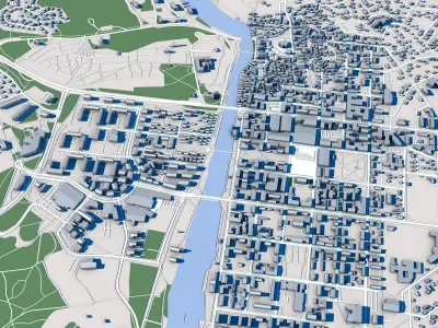 Porvoo City Finland 3D model