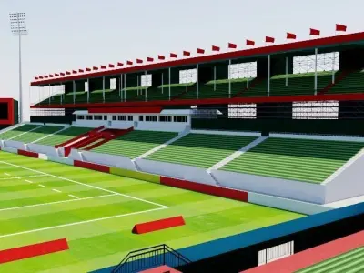 The Sevens Stadium - Dubai UAE 3D model