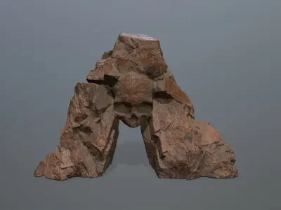 Skull Cave Low-poly 3D model