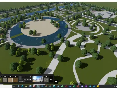 Zoo Amusement Park master plan 3d Model 3D model