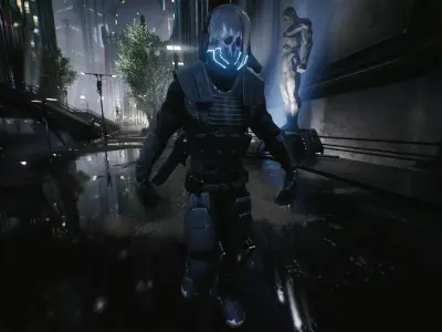 Alien 3  Low-poly 3D model