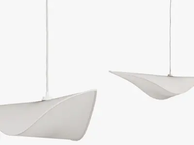 Horizontal Leaf Lamp 3D model