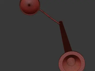 Cartoon Lamp Post 3D model