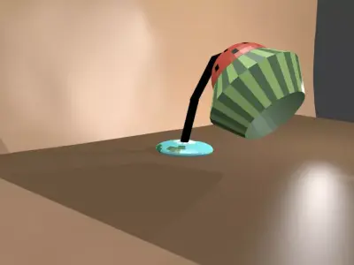 A LAMP FOR DESKS Low-poly 3D model