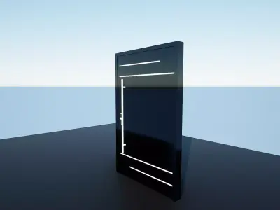 Door AX1 Low-poly 3D model