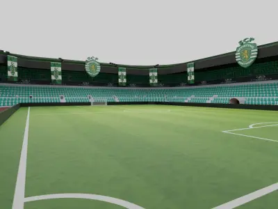 Sporting CP Lisbon Football Stadium Low-poly 3D model