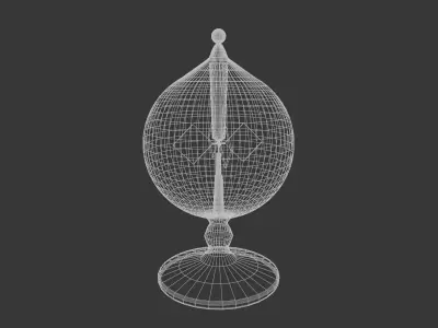 Light Mill or Crookes Radiometer Desk Toy Low-poly 3D model