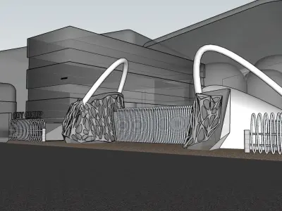 Entrance Gate 3D model buy
