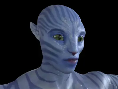 AVTR001 Rigged Avatar 3D model