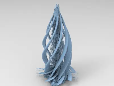 London Modern Sci Tower 2 3D model