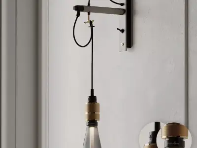 HOOKED wall light NUDE STONE from Buster and Punch 3D model