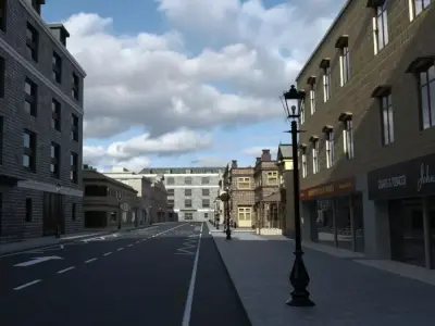 Greenwich Street - Blue Angel 3D model