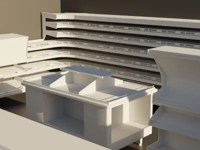 pack Furniture for monsters  exhibition etc  3D model