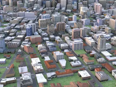City 62 Low-poly 3D model