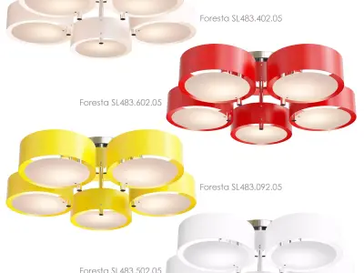 ST-Luce Foresta SL483 402 05 Set 3D model