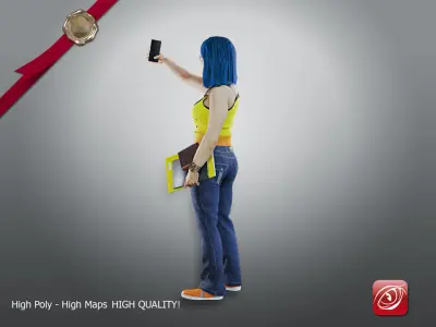 Student Female AAS 2130 010 3D model