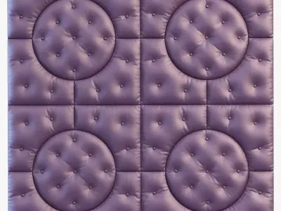 Decorative wall phiolet panel 3D model