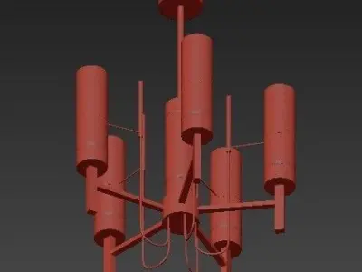 Heathfield  Co Conniston Pendant Antique Brass 3D model