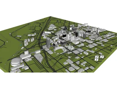 Downtown Buffalo New York 3D model