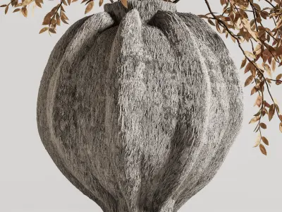 plants bouquet vase 37 3D model