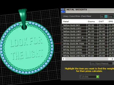 LOOK FOR THE LIGHT PENDANT 3D PRINTABLE MODEL  3D print model
