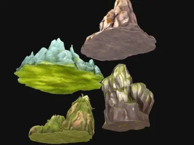 Rocks 3D model buy