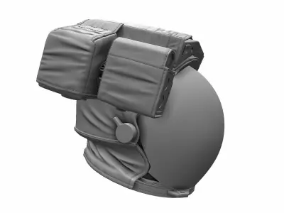 Astronaut Space Helmet - High Poly 3D model