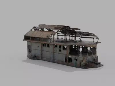abandoned factory Low-poly 3D model purchase