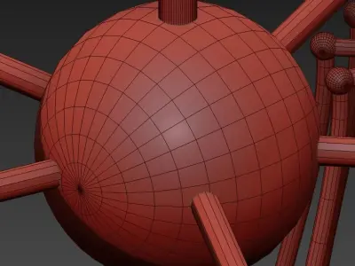 Industrial LOFT IRON PIPE Ceiling Pendant Lights 3D model