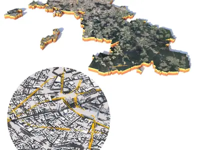 Moscow City Russia 3D model