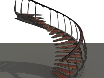 Classical Staircase 3D model