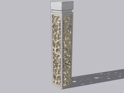 Decorative Bollard 3D model