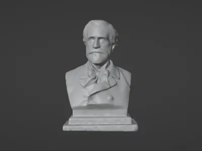 Giuseppe Verdi Statue Italian composer and politician 3D model