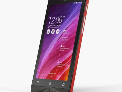 Asus ZenFone 4 A450CG Low-poly 3D model