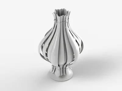 Onion Lamp Low-poly 3D model