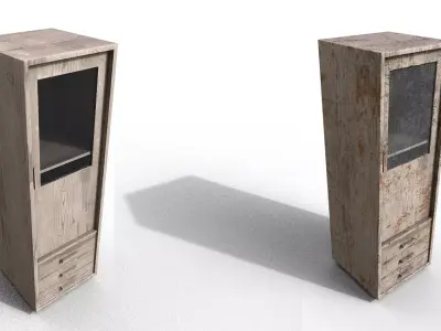 Pack 2 Modern Furniture 3D Model Low-poly 3D model