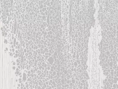 Bubble Drip Accent Mural over Pinstripe Wall  Texture