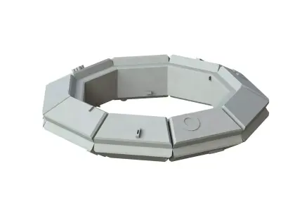 Sci Fi Object No 4153 Low Poly Low-poly 3D model