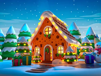 Christmas Pack FREE Free low-poly 3D model