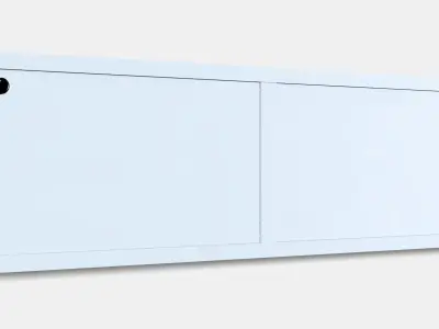 BESTA Shelf unit with doors 21 Low-poly 3D model