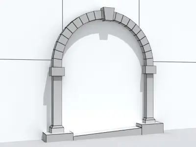 Villa main entrance 2 3D model