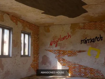 ABANDONED BUILDING COLLECTION-3 PIECE 3D Model Pack