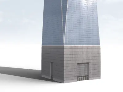 Freedom Tower Low-poly 3D model