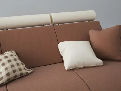 Modern Sofa 3x 3D model