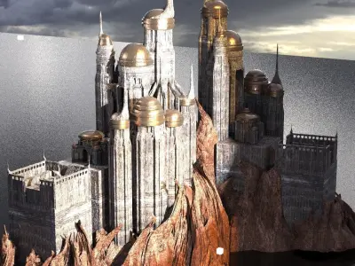 Motu Eternos Inspired Palace Streets 3D model